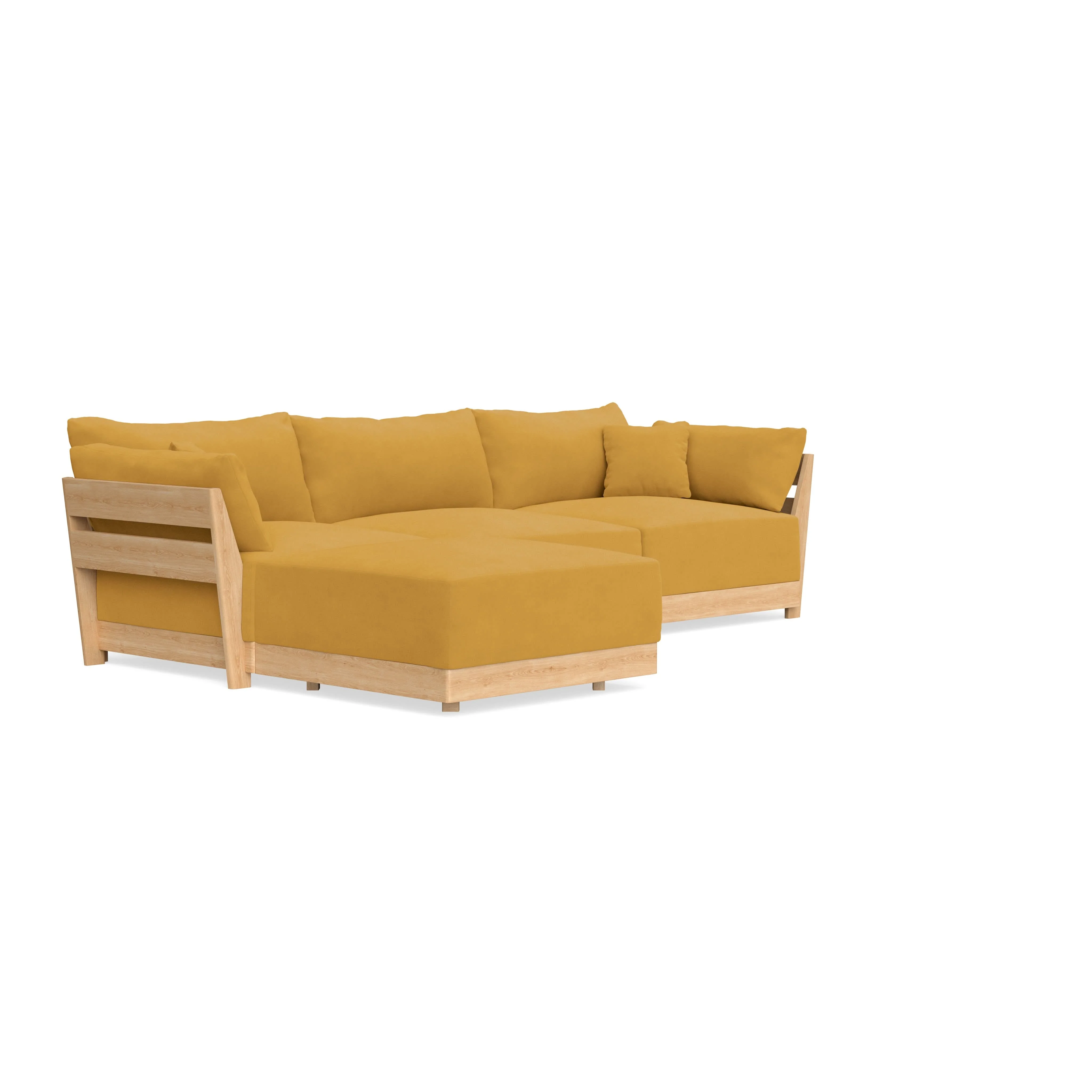 Modular Bondi Latte 3-Seater Sectional in Honey | Classic Blend 1