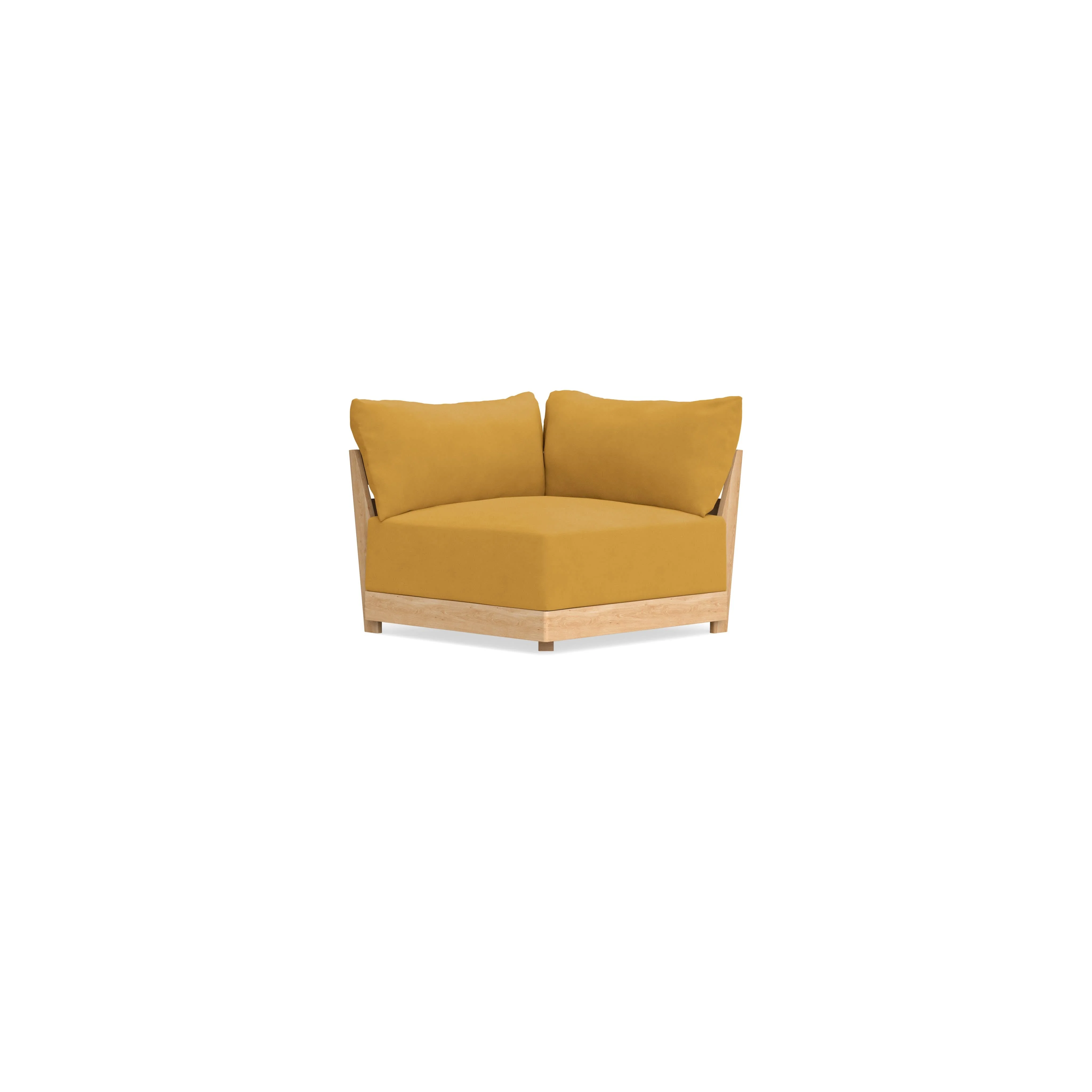 Modular Bondi Latte Corner Chair in Honey | Classic Blend