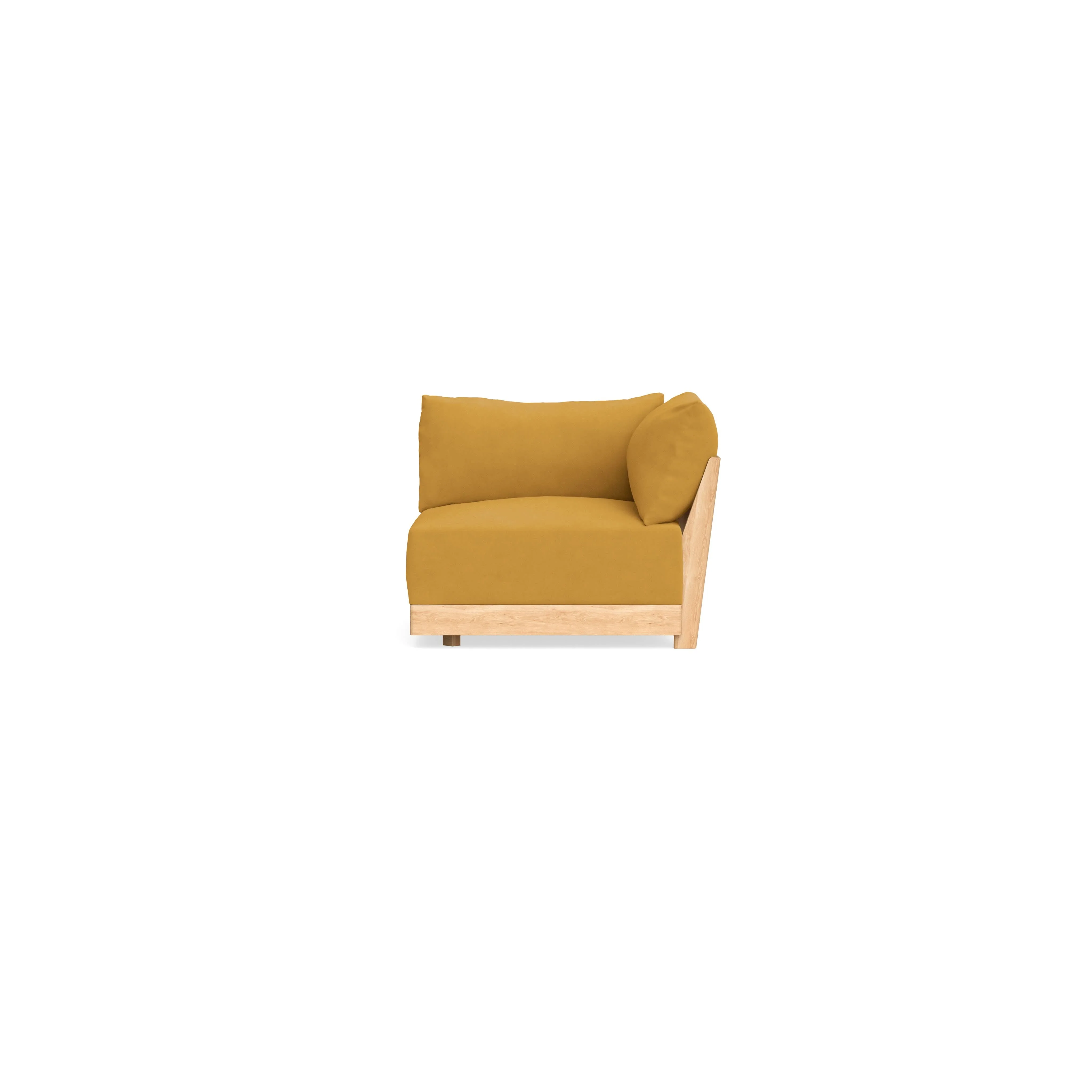 Modular Bondi Latte Corner Chair in Honey | Classic Blend 1