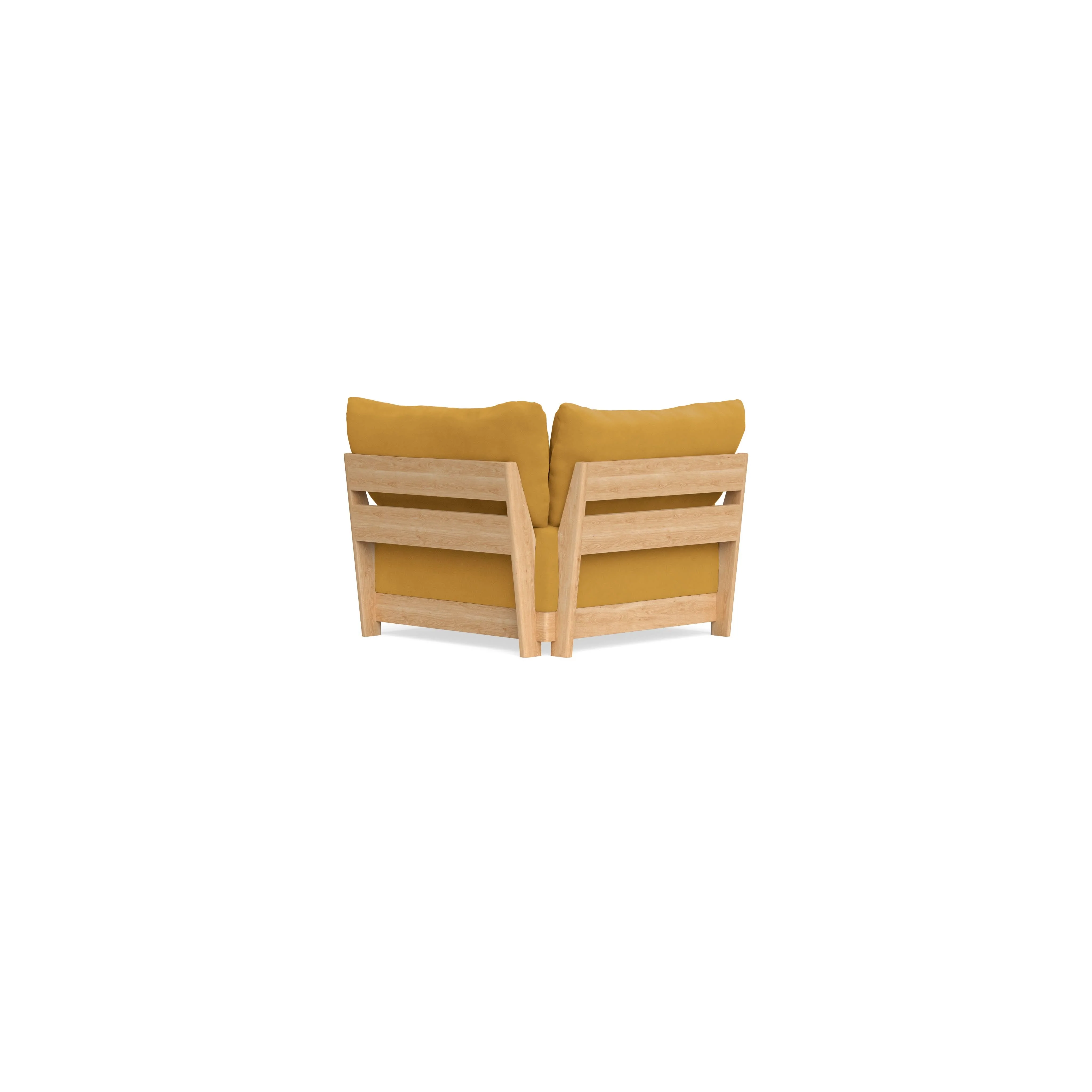 Modular Bondi Latte Corner Chair in Honey | Classic Blend 2