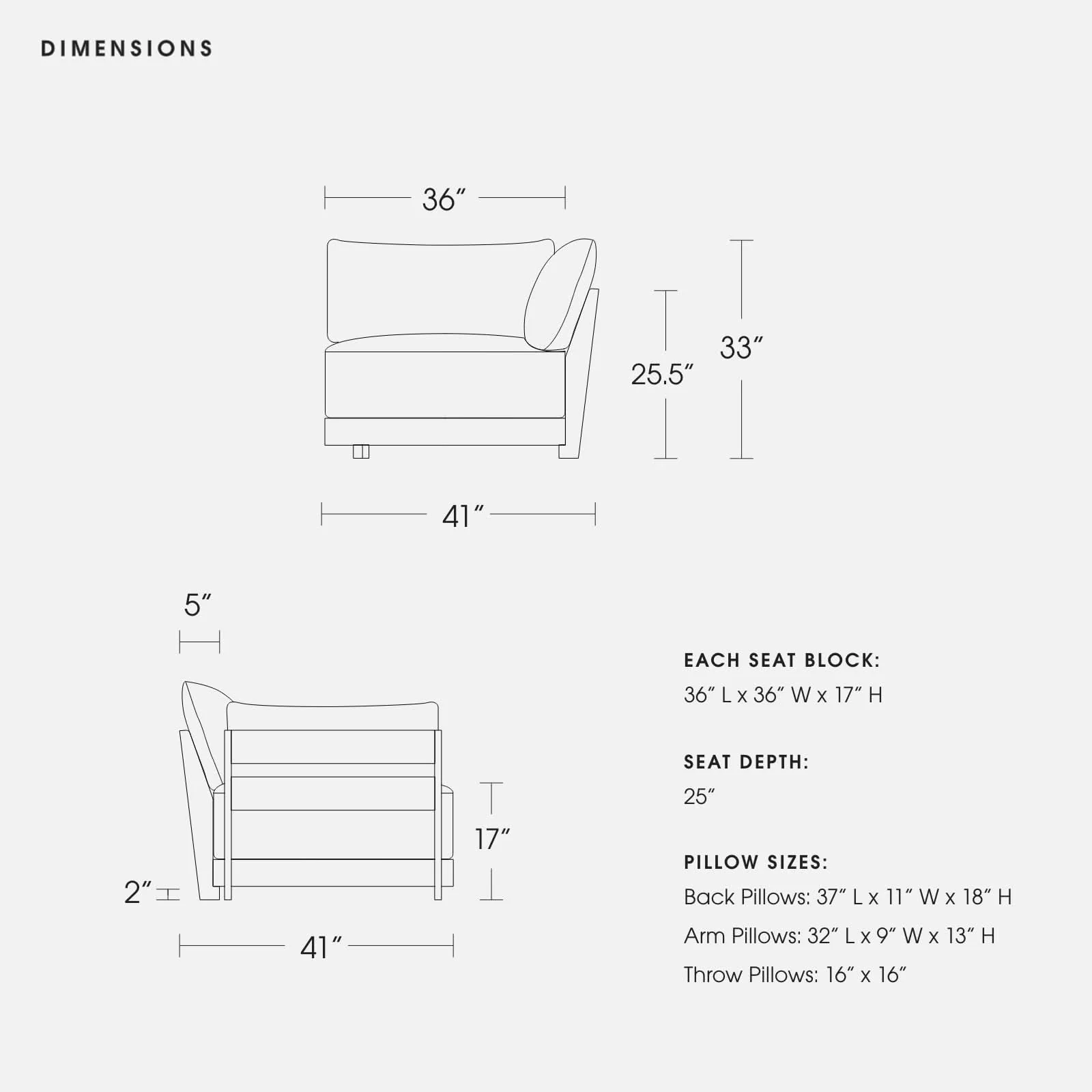 Modular Bondi Latte Corner Chair in Honey | Classic Blend 5