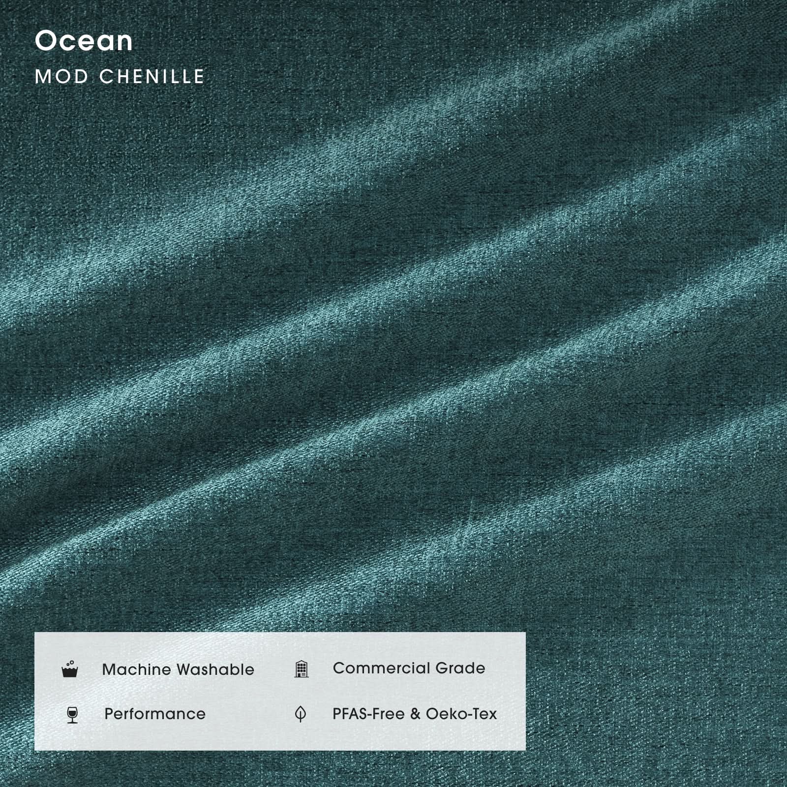 Modular Bondi Latte 3-Seater U-Sectional in Ocean | Classic Blend 3