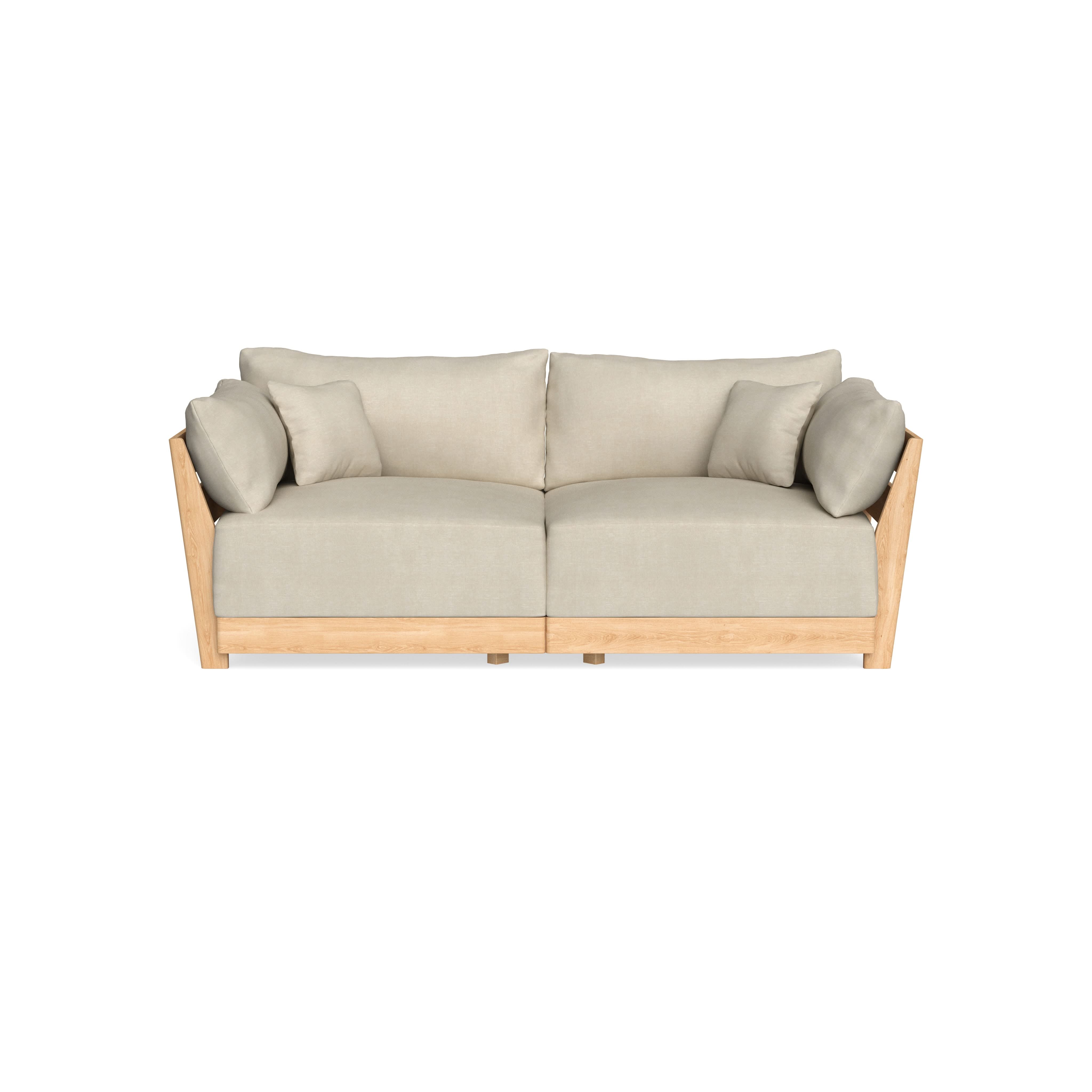 Modular Bondi Latte 2-Seater Sofa in Almond | Classic Blend