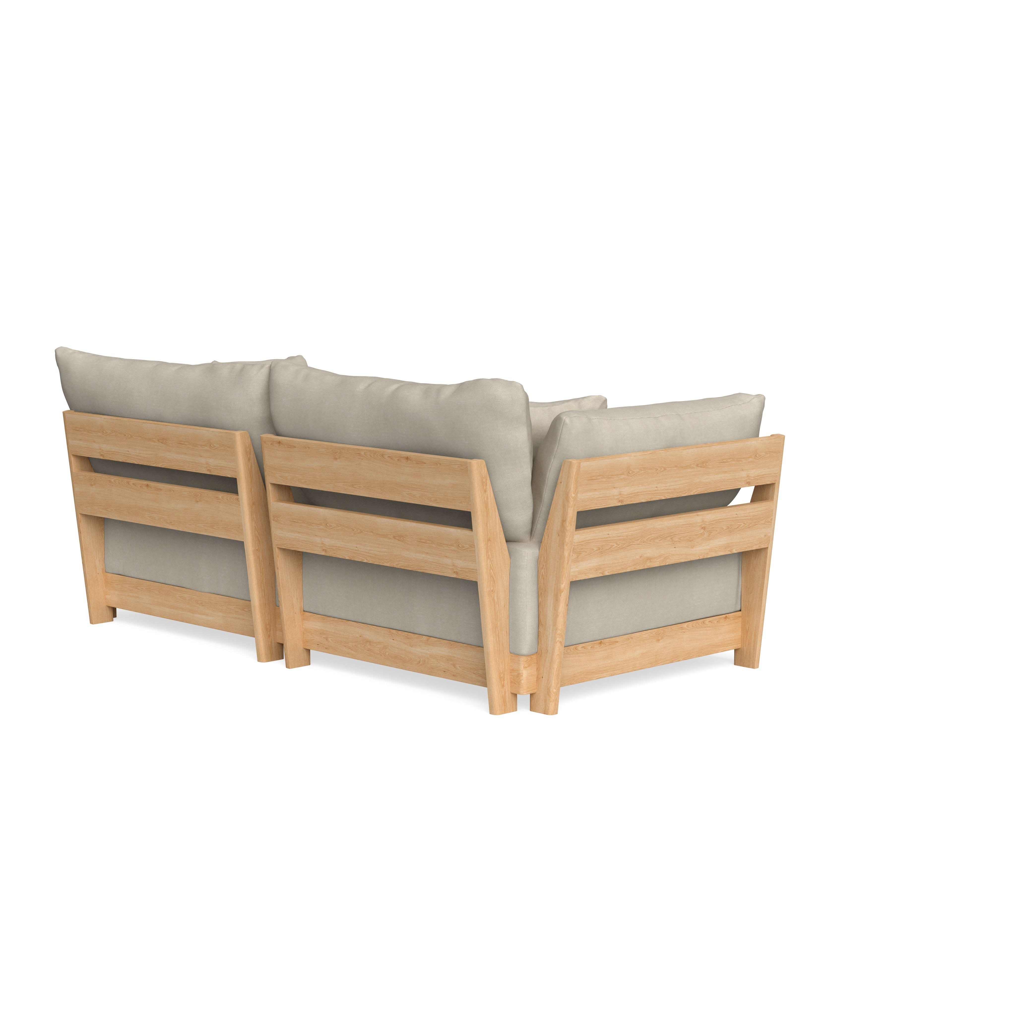 Modular Bondi Latte 2-Seater Sofa in Almond | Classic Blend 2