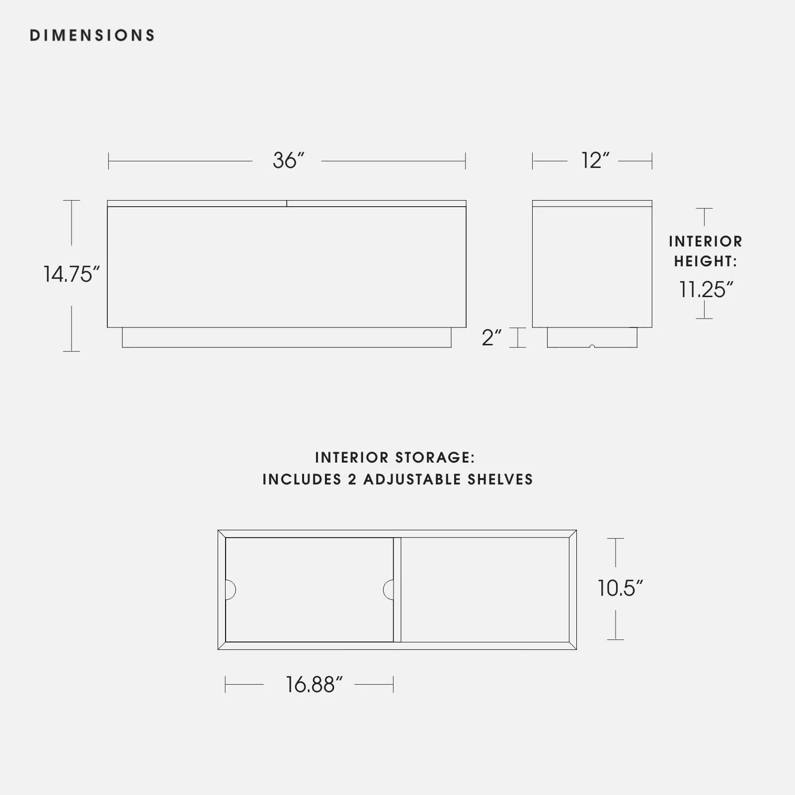 Modular Bondi Storage Table in Latte 5