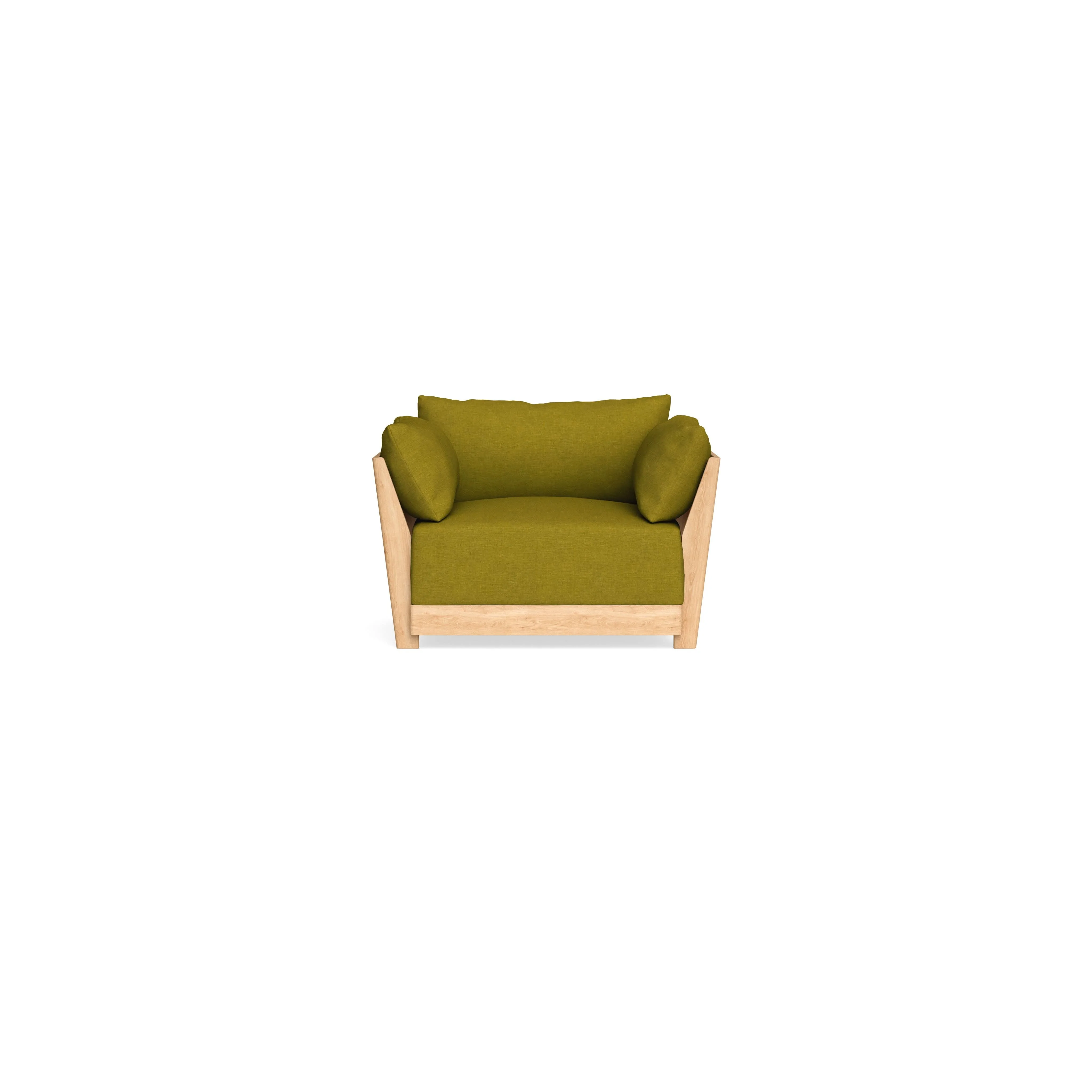 Modular Bondi Latte Armchair in Olive Green | Classic Blend