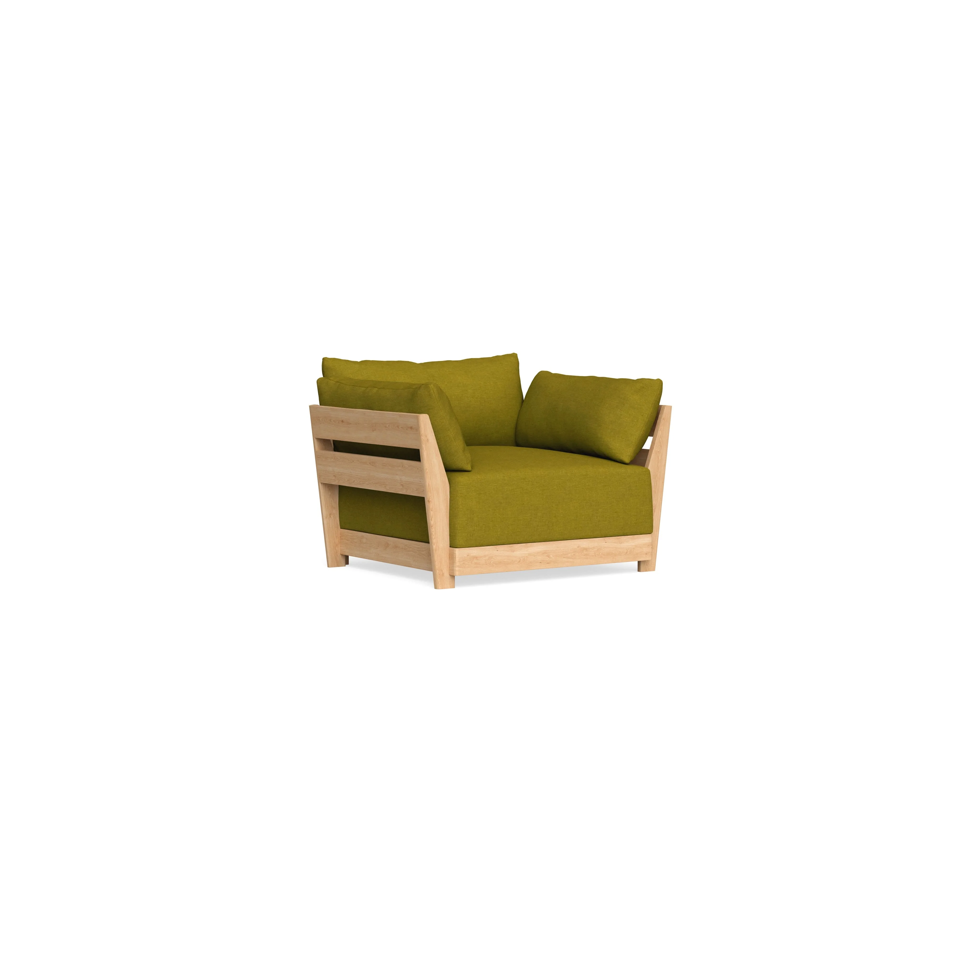 Modular Bondi Latte Armchair in Olive Green | Classic Blend 1