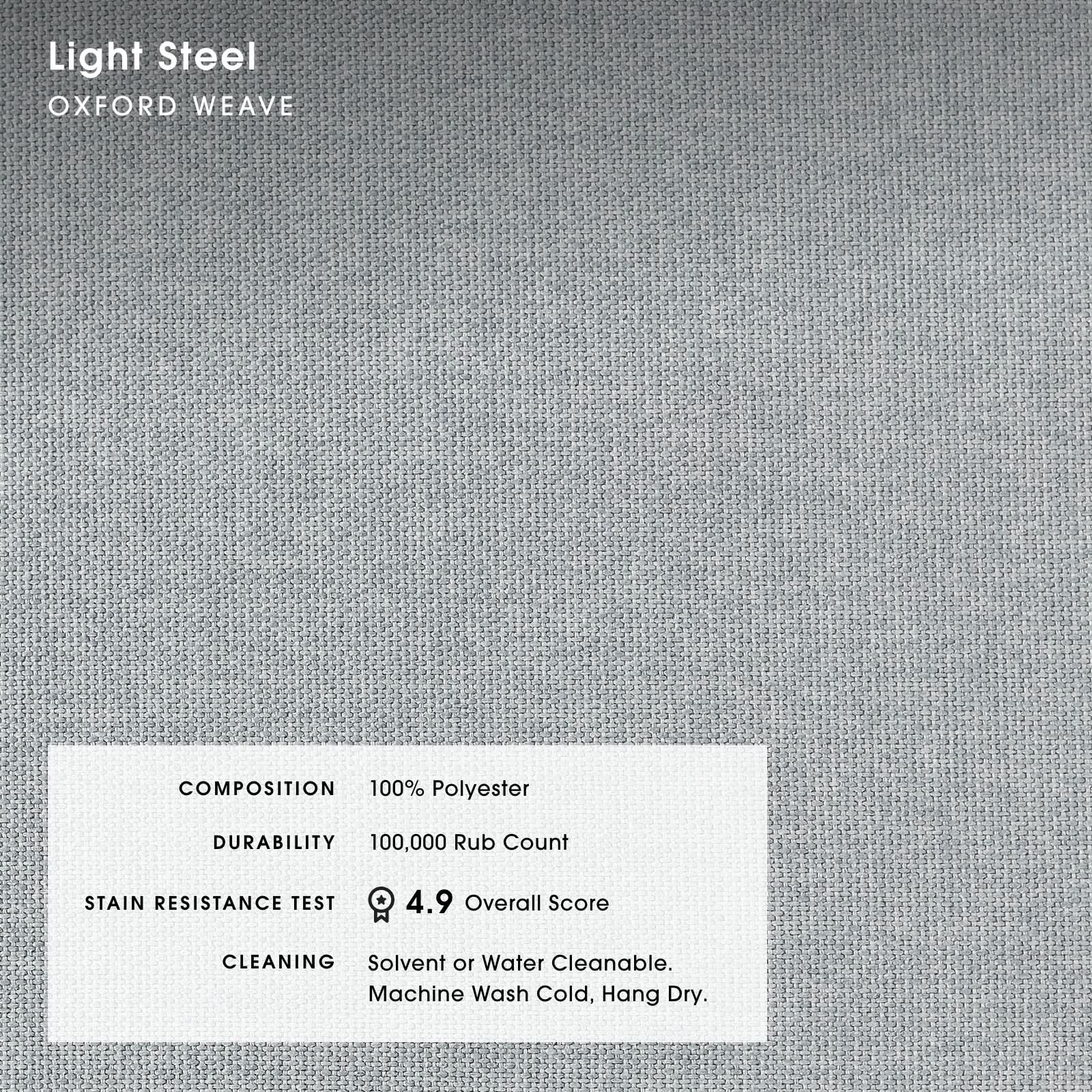 Modular Bondi Latte Ottoman in Light Steel | Classic Blend 4