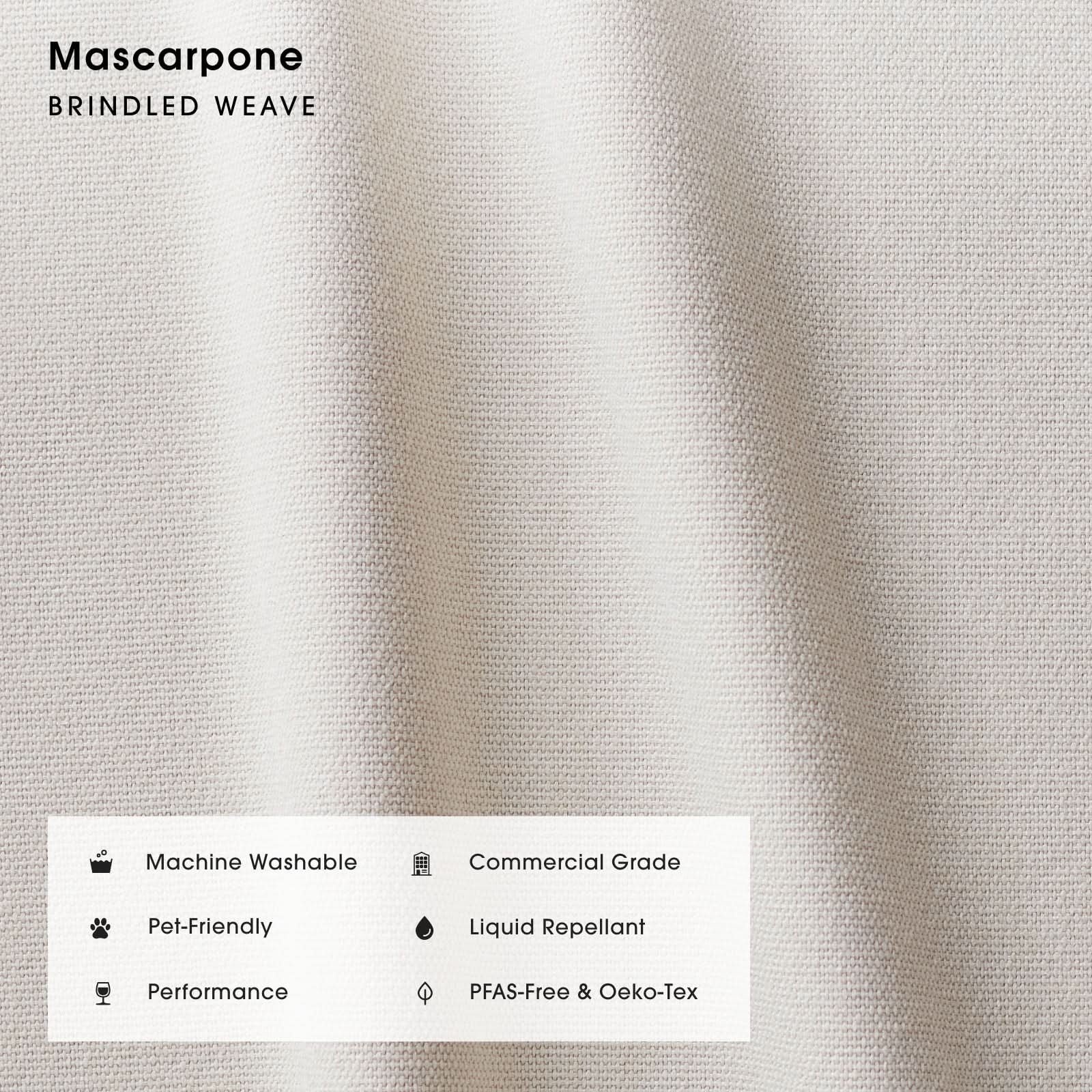 Modular Bondi Latte 2-Seater Sofa in Mascarpone | Classic Blend 2