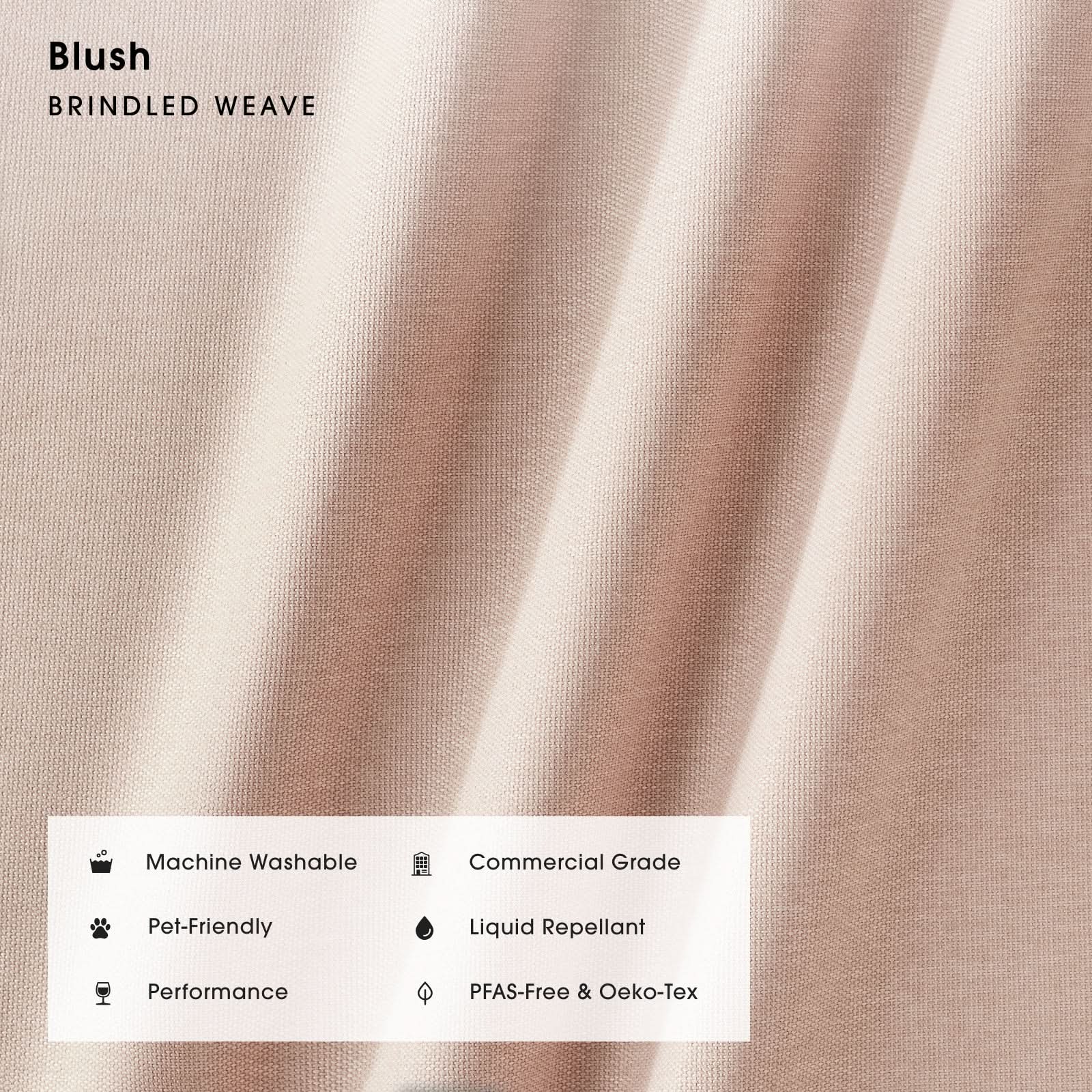 Modular Bondi Latte 3-Seater U-Sectional in Blush | Classic Blend 3