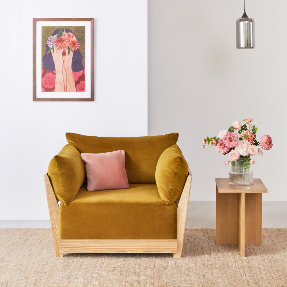 armchairs + ottomans